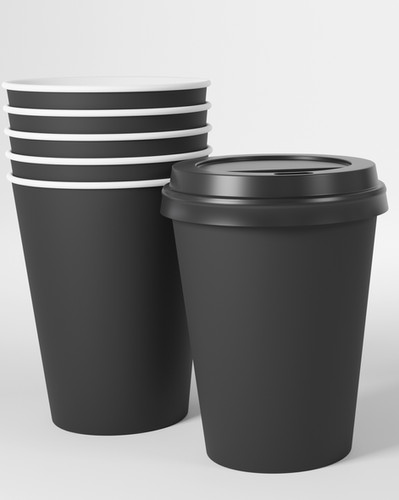 5 Coffee cups with Lids