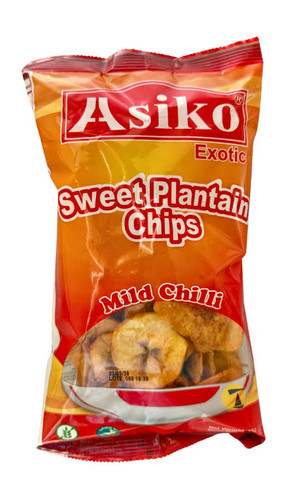 Asiko sweet plantain chips(Mild Chilli)