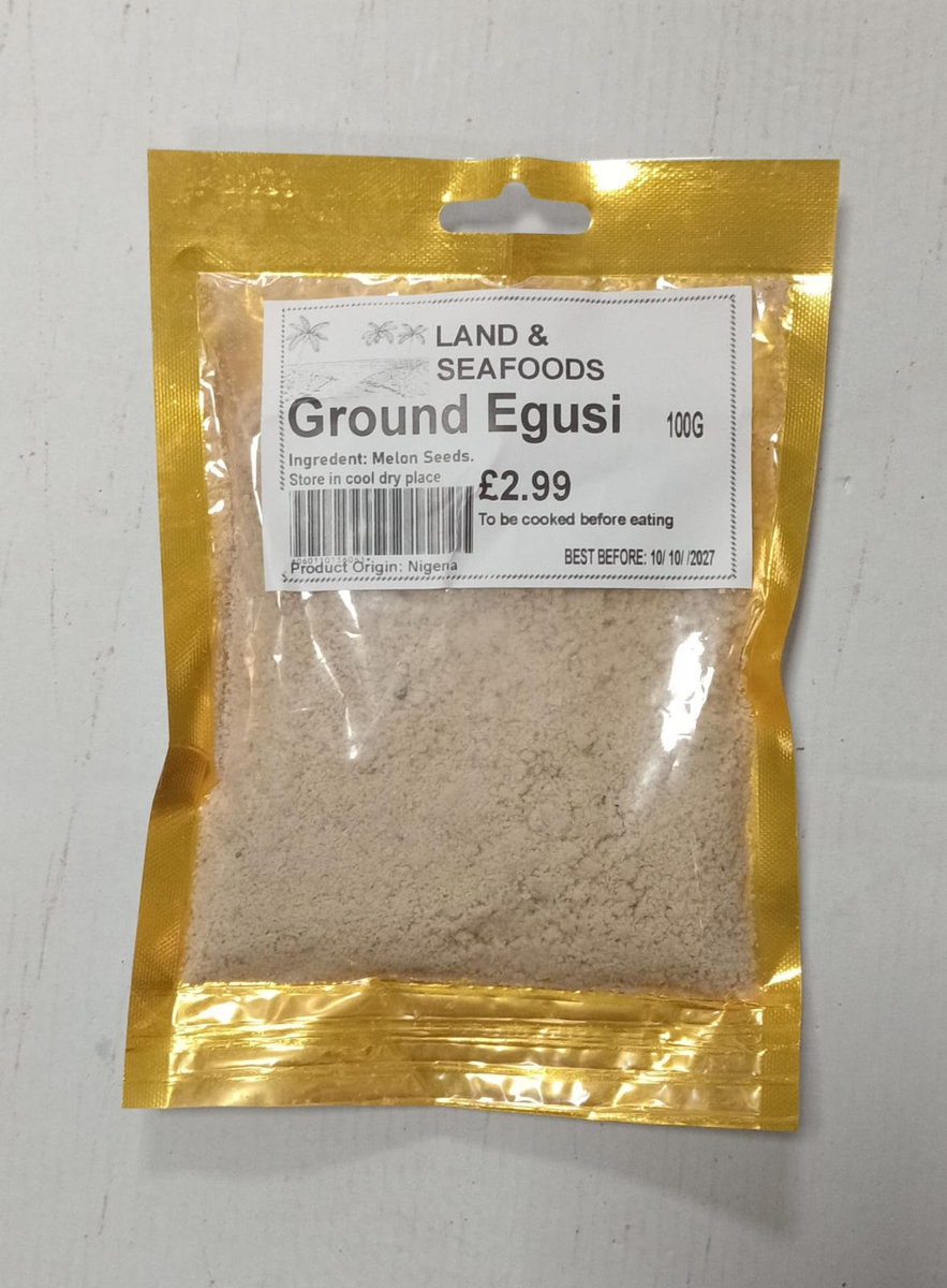 Land and seafoods ground Egusi 100g, 200g